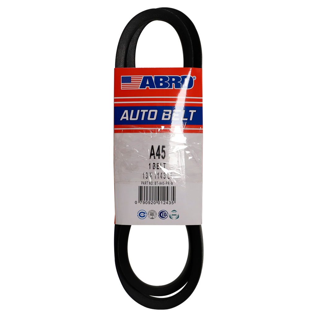 Banda de hule para carro a-45 abro bt-a45-pr-w negra