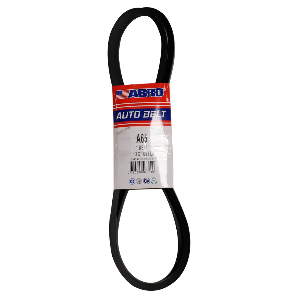 Banda de hule para carro a-65 abro bt-a65-pr-w negra