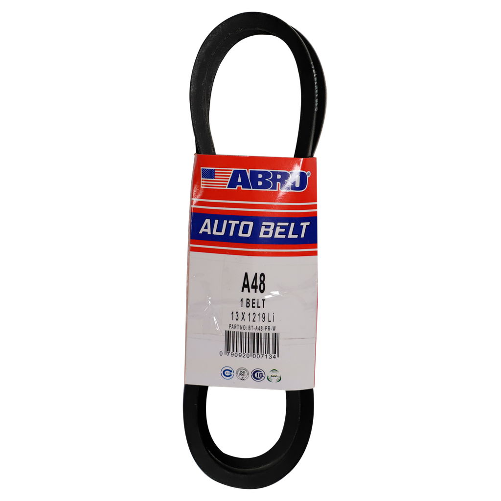 Banda de hule para carro a-48 abro bt-a48-pr-w negra