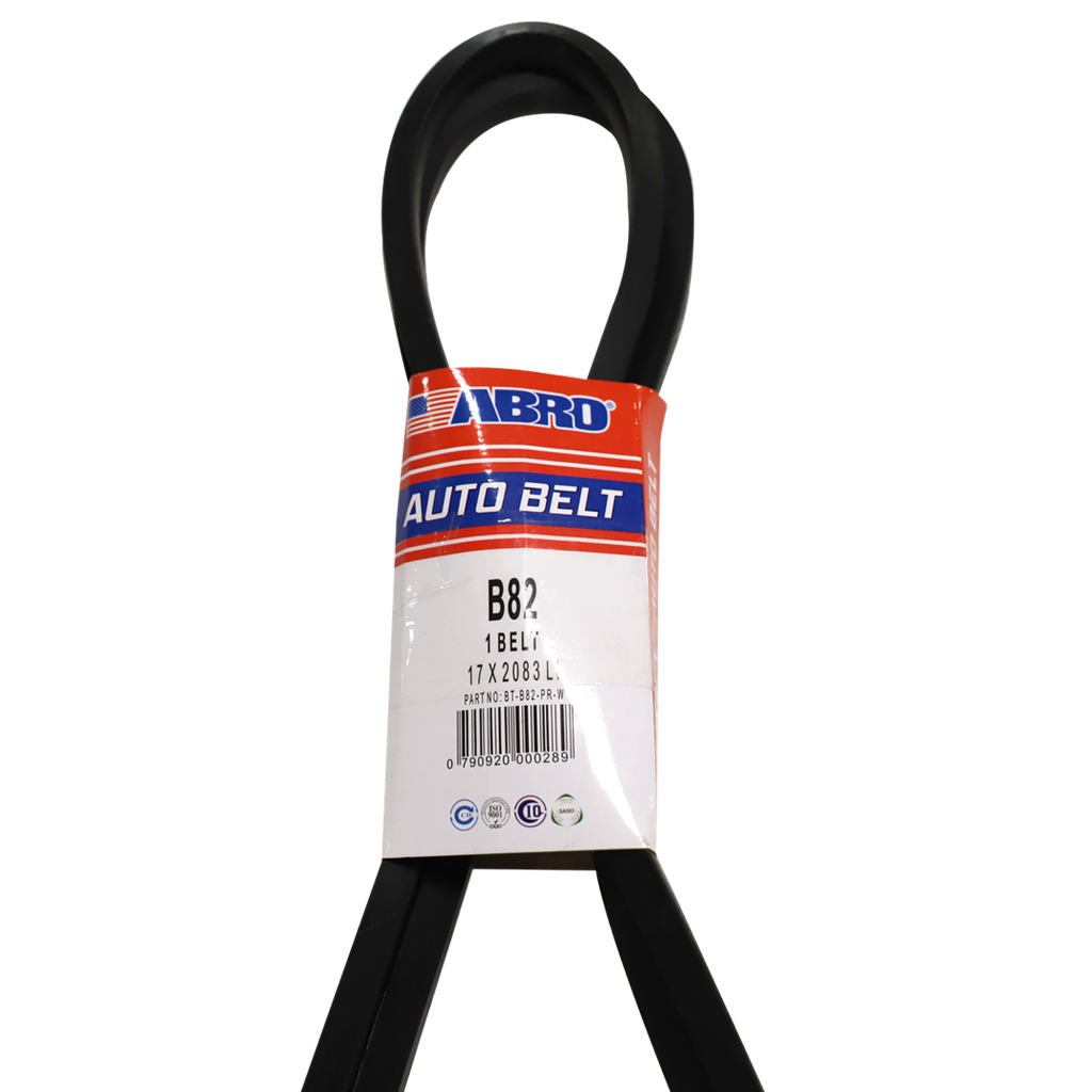 Banda de hule para carro b-82 abro bt-b82-pr-w negra