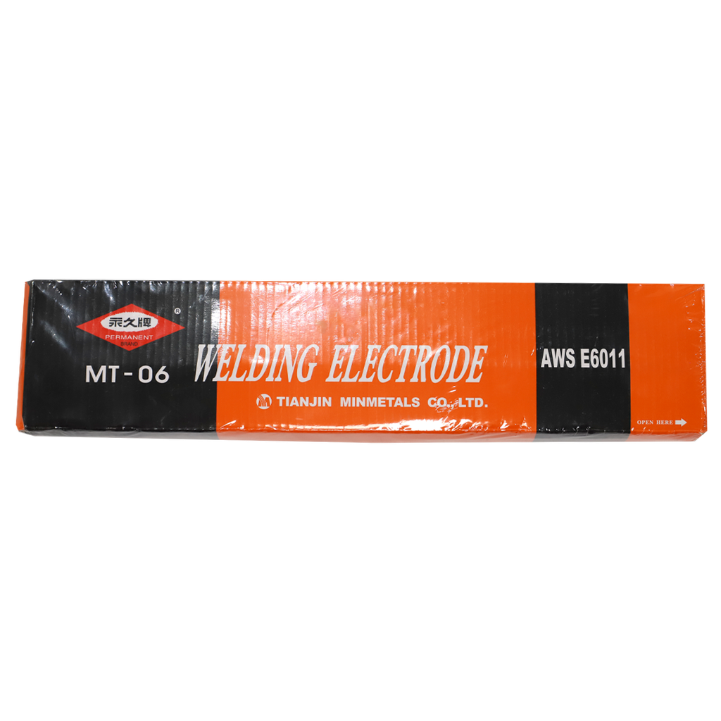 Electrodo 1/8x350mm 11-lb permanent brand 6011 gris