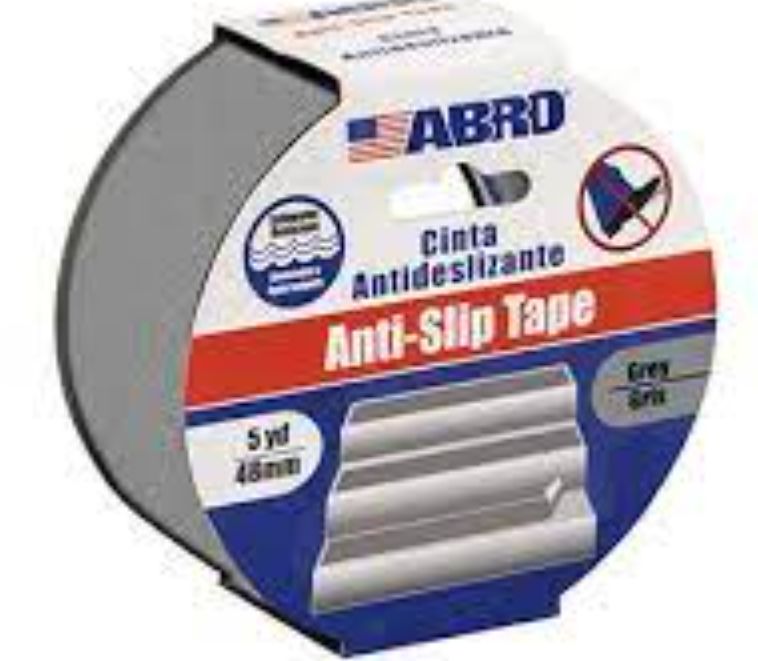 Cinta antiderrapante 2"x5yd abro as-60b-48-5 gris