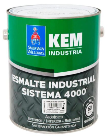 Base kem esmalte industrial 1/4-galon fast dry 4000 sherwin williams