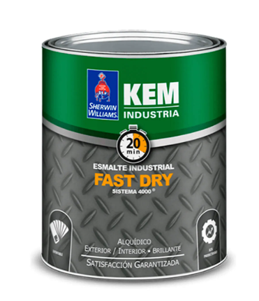 Base profunda kem esmalte industrial 1/4 galon fast dry 4000 sherwin williams