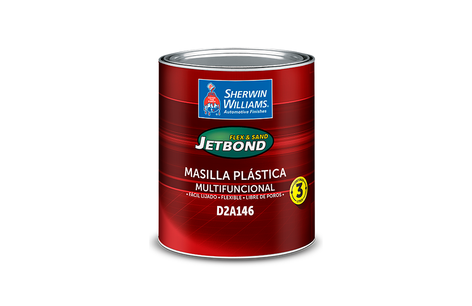 Masilla plastica funcional 3-litros jet bond sherwin williams