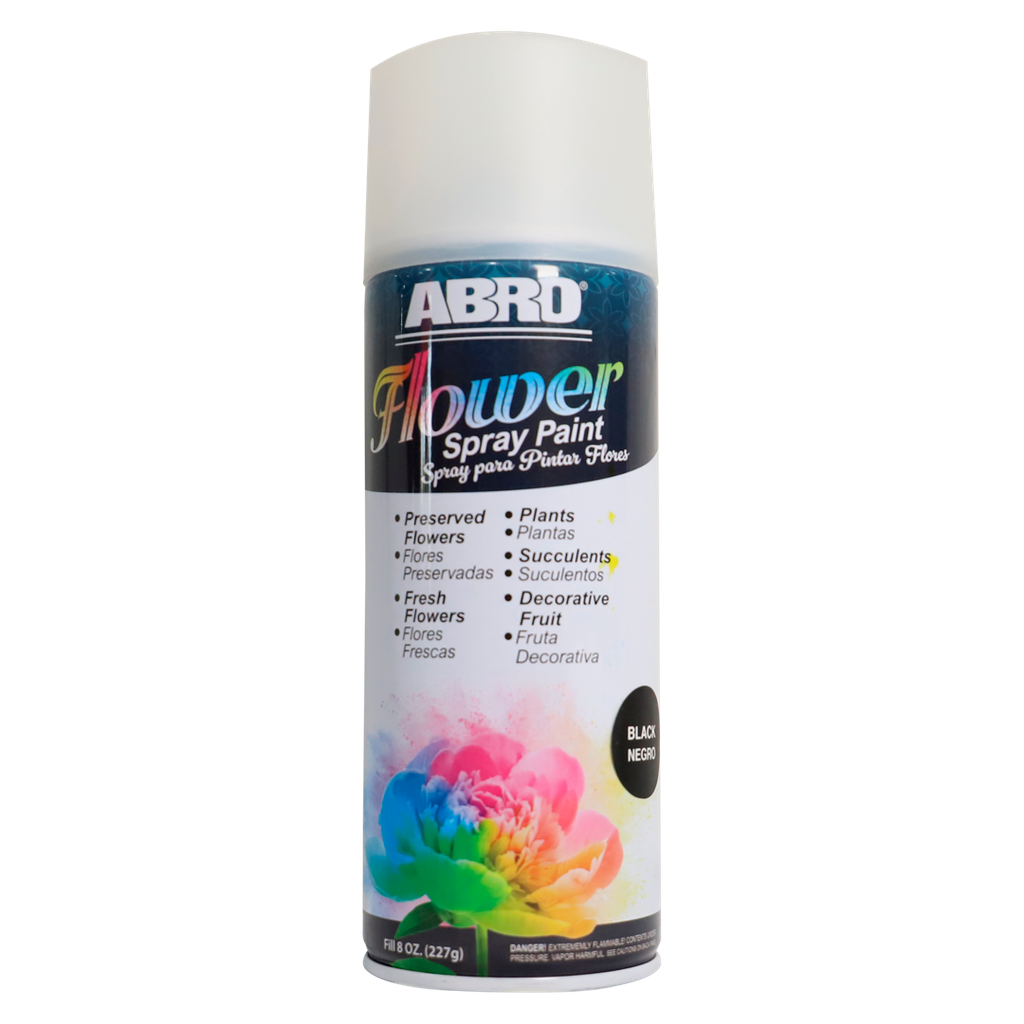 Pintura en spray para flores abro fsp-400 negro