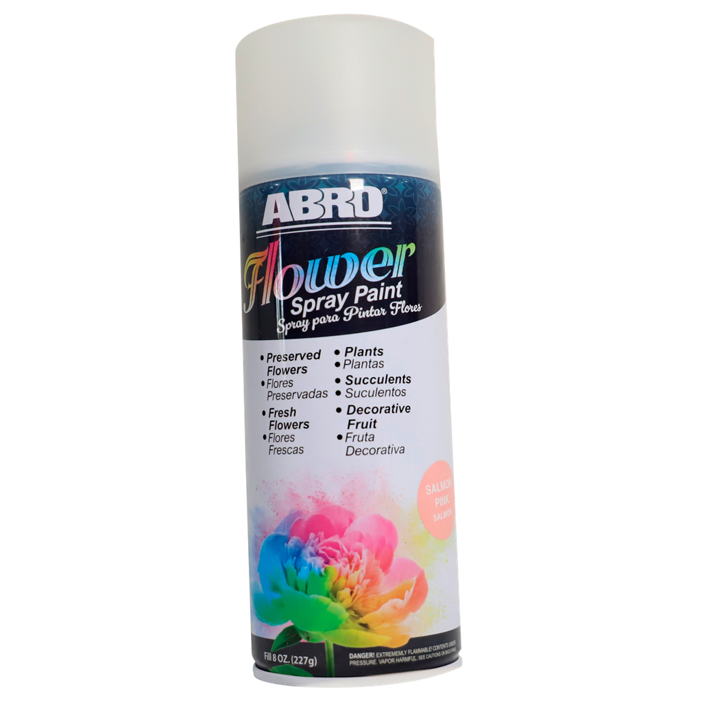 Pintura en spray para flores abro rosado salmon