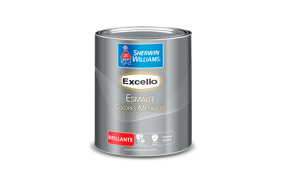 Pintura excello para metal de aceite 1-galon sherwin williams plata