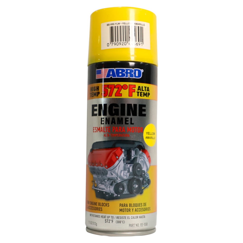 Pintura para motor en spray abro ee-550 amarillo