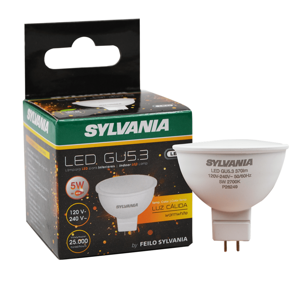 Bombillo led 5w gu5.3 6.5k sylvania p26250