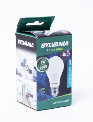 Bombillo led 7w e27 6500k sylvania p27619