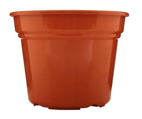 Macetera plastica redondo 13x11cm meg 1327 terracota