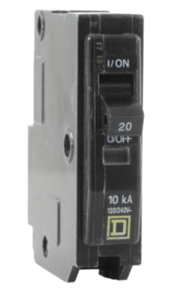 Breaker unipolar 20amp square d qo120