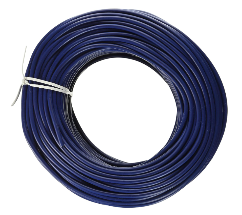 Cable electrico 10 awg 7h thhn azul 328'  phelps dodge