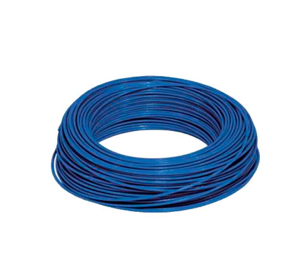 Cable electrico 4 awg 19h thhn azul phelps dodge