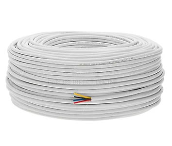 Cable electrico 4 awg 19h thhn blanco phelps dodge