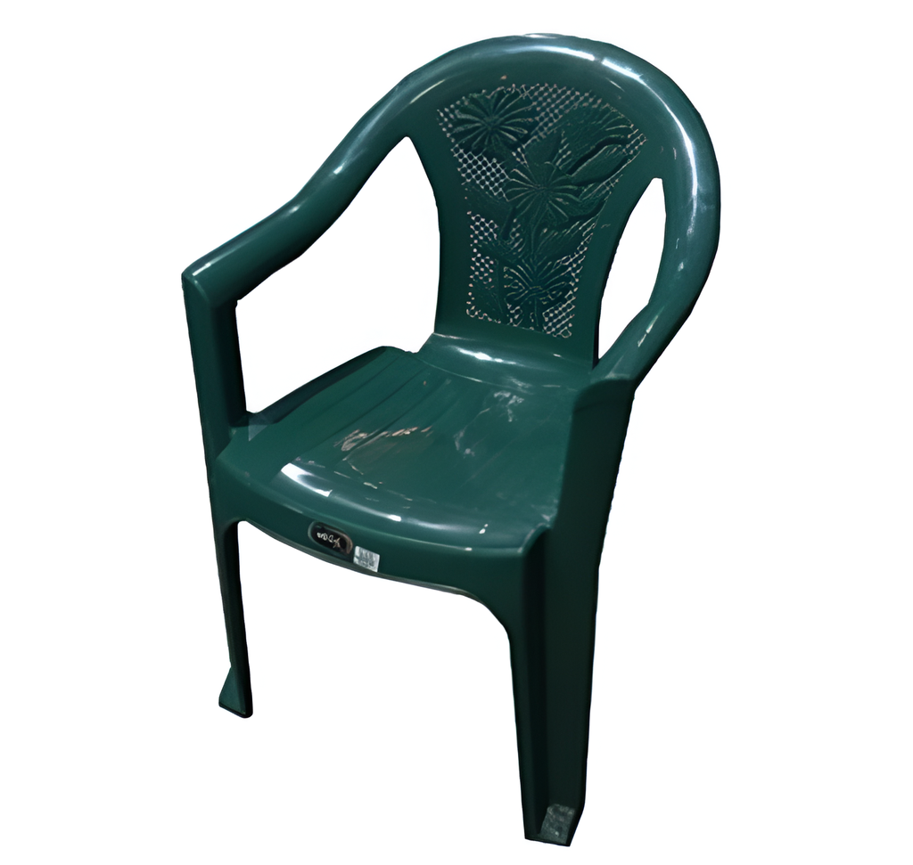 Silla plastica con brazo florencia mega 520 verde