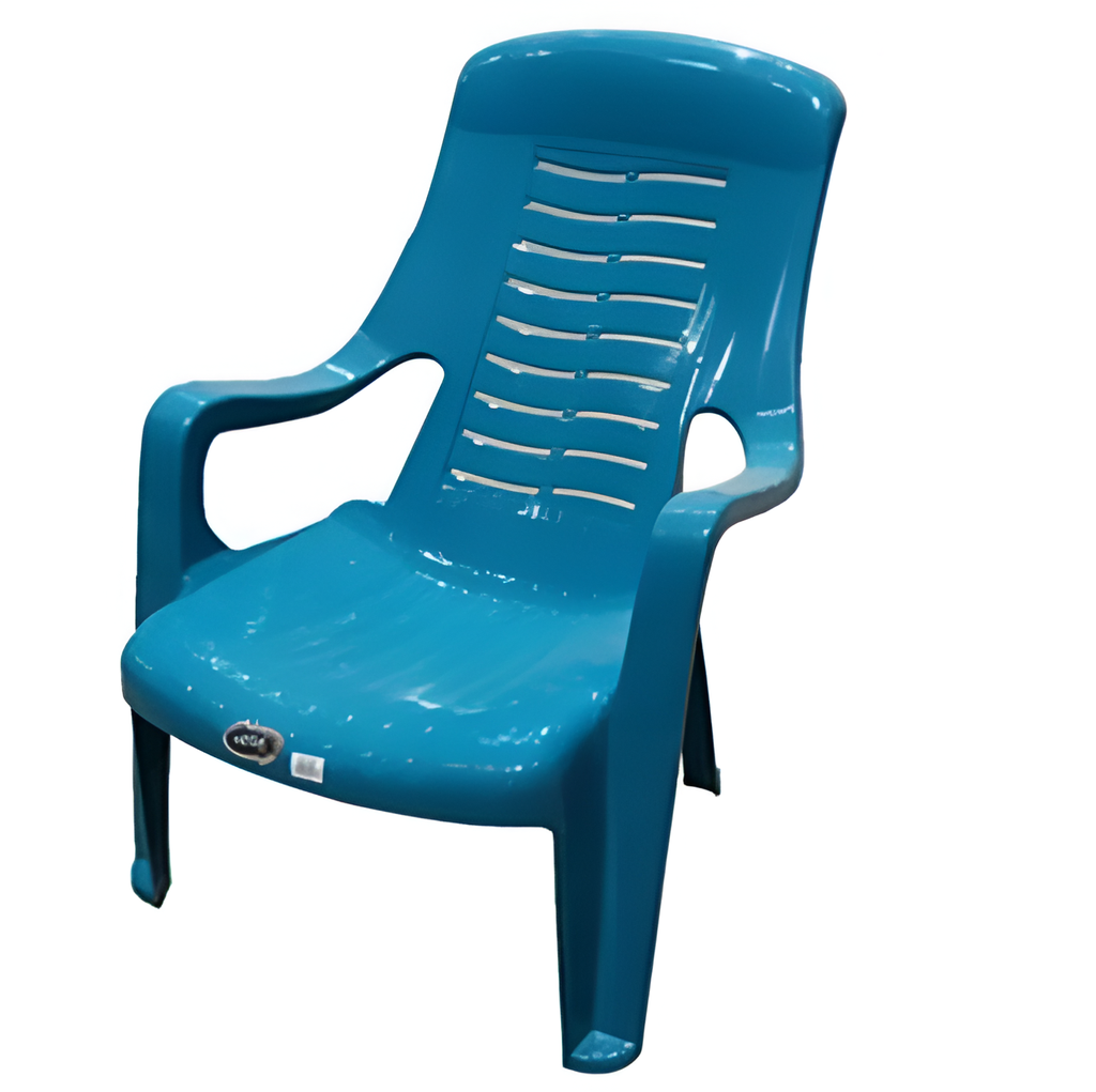 Silla plastica con brazo relax mega aqua 1839