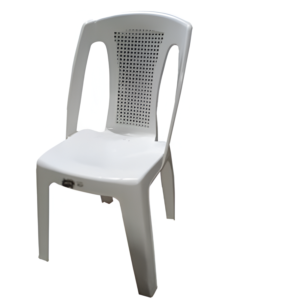 Silla plastica sin brazo napoli mega 1031 blanco