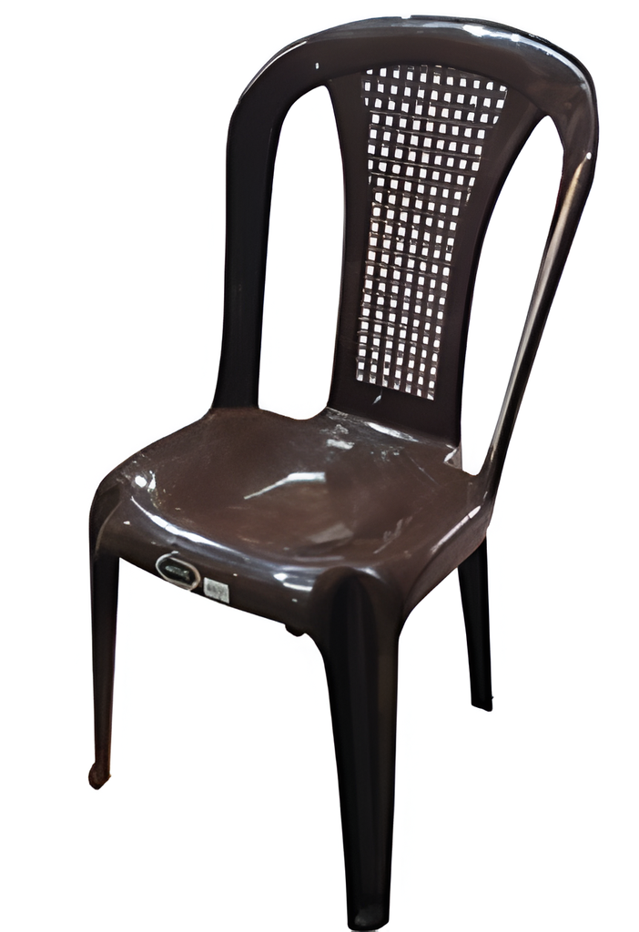 Silla plastica sin brazo roma mega 1456 cocoa