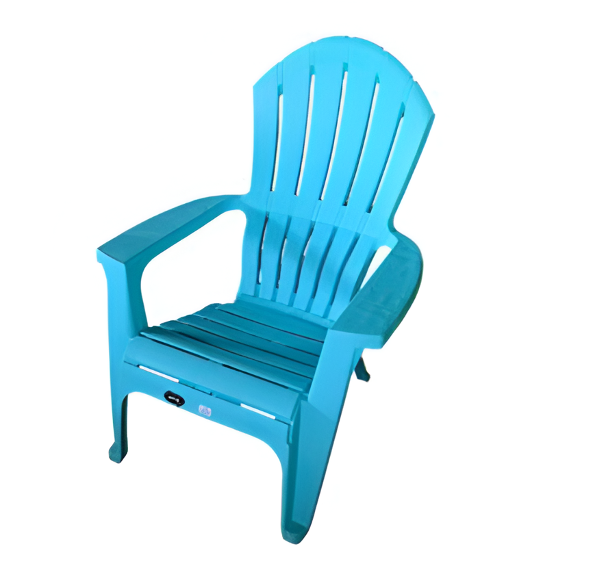 Silla playera plastica con brazo 1998 aqua