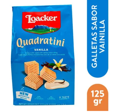 Galletas loacker 125g quadratini vanilla 10594