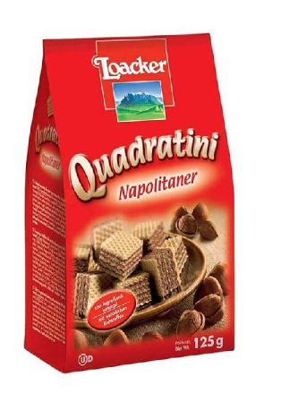 Galletas loacker 125g quadratini napolitaner 10591