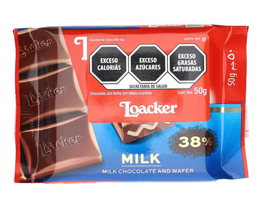 Galletas loacker 50g chocolate dark milk 14461