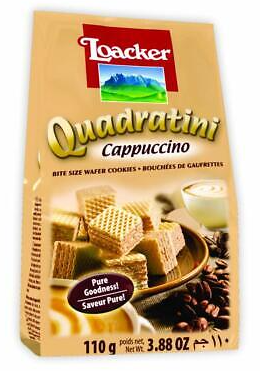 Galletas loacker 110g quadratini cappuccino 10469