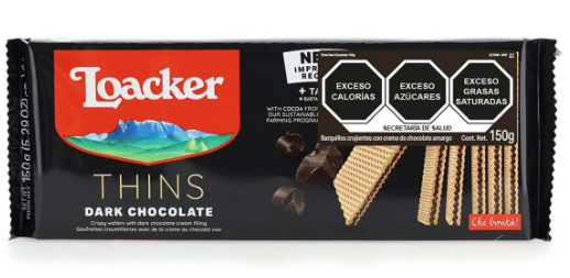 Galletas loacker 150g dark chocolate 10690