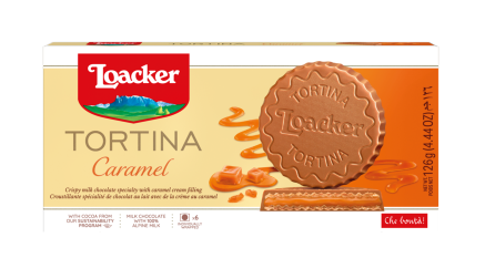 Galletas loacker 21gx3 tortina+caramelo 14406