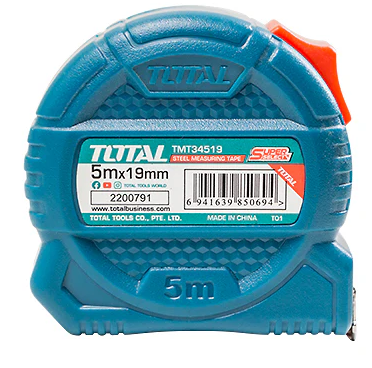 Cinta Metrica 5Mtx19Mm Total Tmt37519