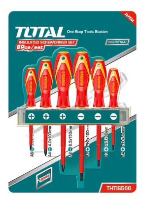 Desarmadores 6Pc Insulado Total Thtis566