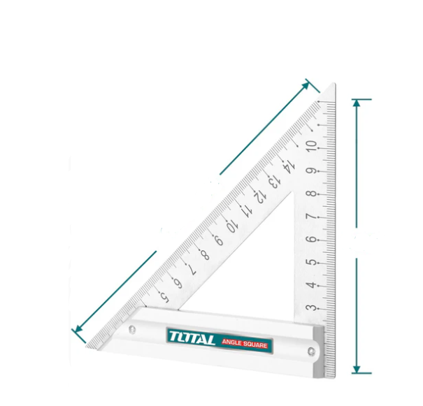Escuadra De Carpintero 6.7" Aluminio Tipo Angulo Total 1205