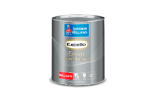 [107144] Pintura excello para metal de aceite 1-galon sherwin williams plata