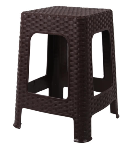 [114207] Banco plastico rattan mega 1955 cafe cocoa