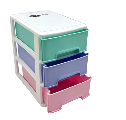[128476] Gavetero plast 3-depos mega color pastel 064