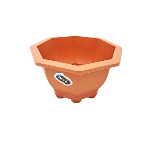 [128882] Macetera plast octagono 30x30x17cm mega 1764