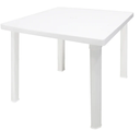 Mesa plastica cuadrada 80x80cm turin 1041 blanco