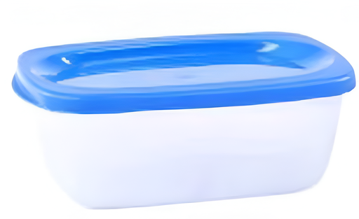 [131904] Recipiente plastico cuadrado #2 con tapa mega 77 v/c