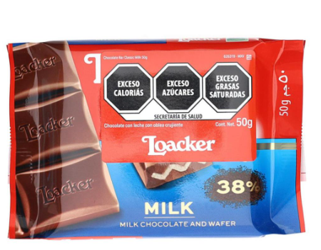 [121866] Galletas loacker 50g chocolate + milk 13680