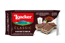 Galletas loacker 45g cocoa+milk 13500