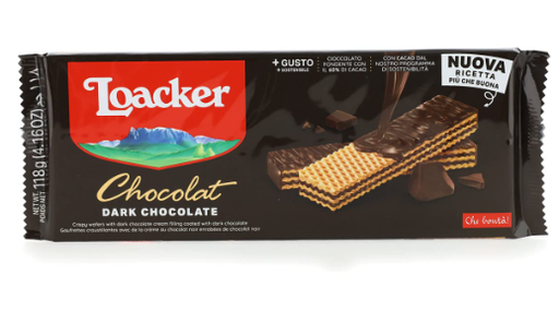 [121859] Galletas loacker 118g dark chocolate 10723