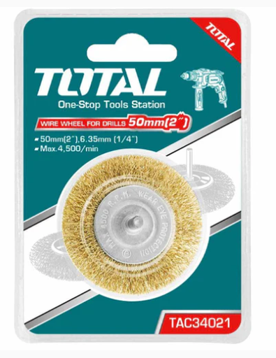 [110820] Cepillo De Alambre Tipo Disco 3" Total Tac34031