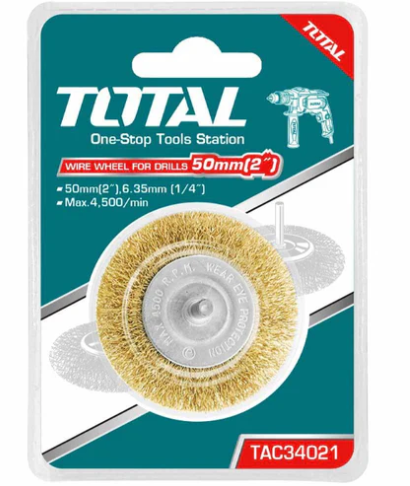 [110643] Cepillo Alambre Tipo Disco 2" Total Tac34021
