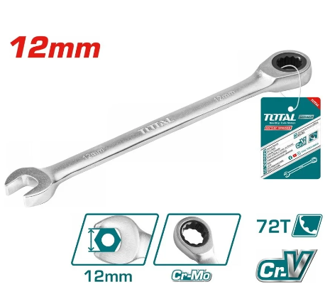 [123083] Llave Mixta 12Mm Con Ratche Total Cspar121