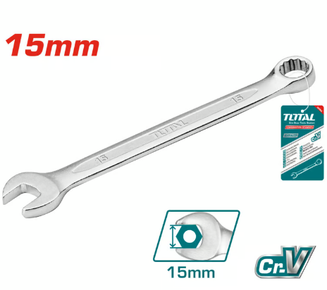 [109936] Llave Mixta 15Mm Industrial Total Tcspa151