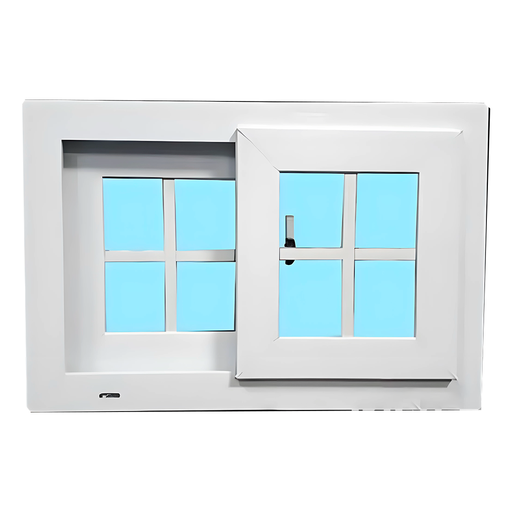 [105025] Ventana Corrediza Upvc Cuadriculado 0.6X0.4M Ven