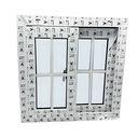 Ventana Corrediza Upvc Cuadriculado 0.6X0.6M