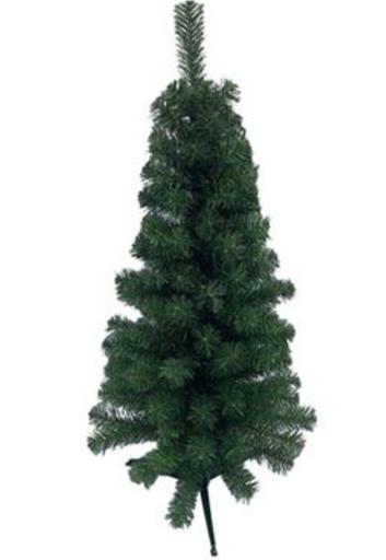 [128161] Arbol De Navidad 3' 120T/2.5" Lujo Base Plastica Verde